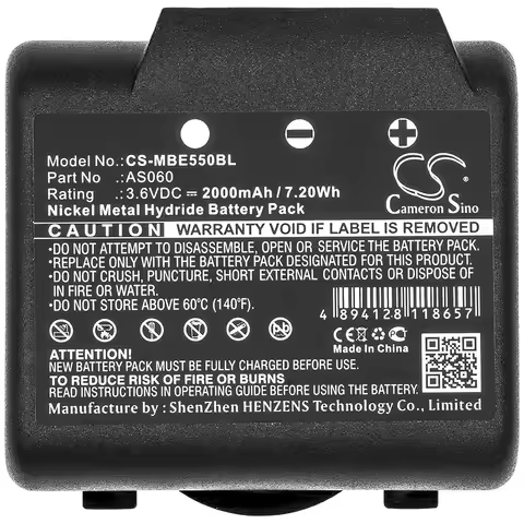 CameronSino Remote Control Battery 3.6V/2000mAh 101015 AS060 AS083 for IMET BE5500 M550S ZEUS THOR B