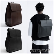 HITAM Zara Men's Backpack Original Black Foldover Backpack Laptop Man Bag Black Men's Bag Brown