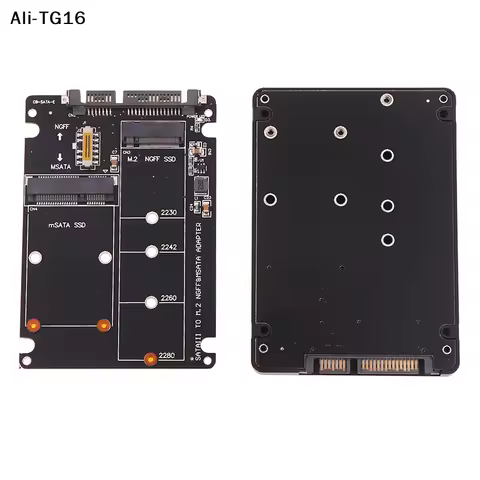 【Re2】SATA 60Gbps To M2 NGFF SATA SSD MSATA SSD Adapter MSATA To SATA M.2 NGFF To SATA Disk Adapter B