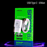 Infinix Smart 8 Pro Fast Charger 10W Original Type C