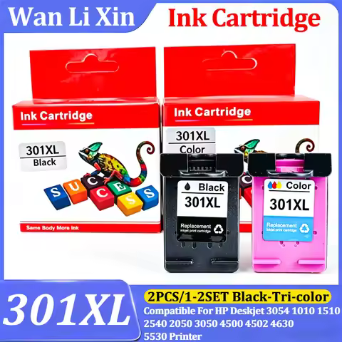 2PC/SET 301XL Ink Cartridge Compatible For HP301XL HP 301XL HP Envy 5530 Deskjet 2050 2540 2510 3050