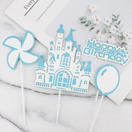 Cake Topper Castle Princess Istana Hiasan Dekorasi Kue Ultah Ulang Tahun Happy Birthday - GG0552
