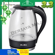 Elba 1.7L Glass Electric Jug Kettle EJK-F1723G(BK) / EJK-F1723G