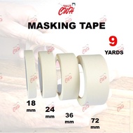 18MM TO 72MM MASKING TAPE CELLOTAPE ADHESIVE CLOTH TAPE PAINTING TAPE TAMPAK LEKAT ADHERE 3M PIONEER