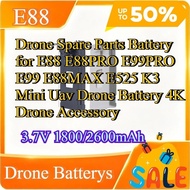Drone Spare Parts Battery for E88 E88PRO E99PRO E99 E88MAX E525 K3 Mini Uav Drone Battery 4K Drone A