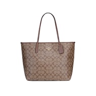 Coach City Tote Bag In Signature Canvas in Khaki 5696