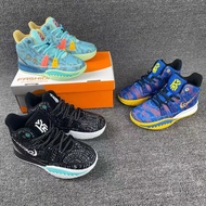 Professional Kyrie Irving 7 style basketball shoes children's breathable mesh sports shoes Size:31-4
