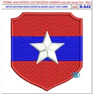 LOGO EMBROIDERED PATCH D-A42 MYANMAR ARMY STAR EMBLEM SHIELD REVIEW/TESTIMONI