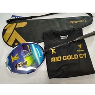 RAKET BADMINTON BULUTANGKIS FLYPOWER RIO GOLD C1 ORIGINAL