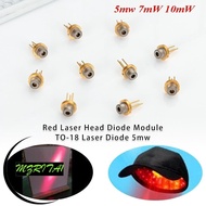 MARITA1 DIY High Power Burning Infrared, Lab 650nm 5mW 7mW 10mW Red Laser Head Diode Module,  3V 5V 