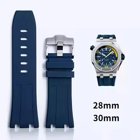 Watchband For Audemars and Piguet Royal Oak Strap Original AP 15710 26470 Silicone Rubber Sport Watc