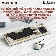 COMBO K-SNAKE KM700/ K7 wired gaming mouse keyboard with 101 mechanical keys with flashing 7-color l