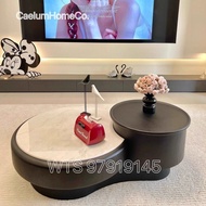 CT02 意式極簡茶几輕奢高級感圓形大理石茶几2026新款 包送貨