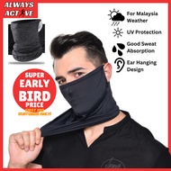 [Ear Hanging] Head Scarf Man Face Buff Face Mask Fishing Scarf Muka Head Scarf Motorcycle Head Scarf