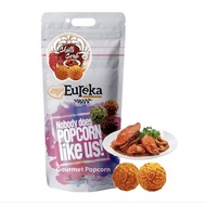 Eureka gourmet popcorn chilli crab flavour popcorn aluminum pack cinema popcorn savory popcorn tidbi