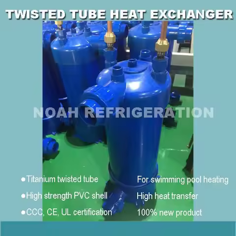 9.5KW titanium swimming pool condenser, titanium heat exchanger