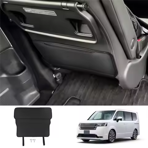 Car PU Leather Passenger Seat Rear Protection Pad For Honda STEPWGN RP8 Car Seat Anti-Kick Pad Inter