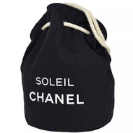 Chanel 黑色帆布索繩背包