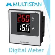 MULTISPAN - 1phase ac panel meter dual display AV12 96X96
