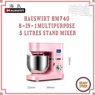 HAUSWIRT Mixer HM740 3-IN-1 Stand Mixer Egg Stir 8-Speed Tilt-Head Electric Kitchen Mixers Baking wi