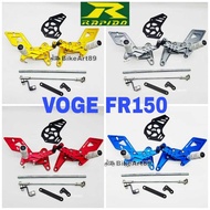 Rapido Single Racing Footrest VOGE FR150 Free Sprocket Cover Motor Pijak Kaki FR 150 VOGE150 Tapak M