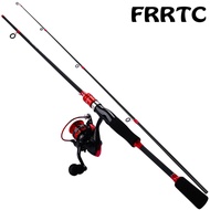 FRRTC  Fishing Rod Set Spinning Fishing Rod and Spinning Fishing Reel Set Spinning Metal Spool Fishi