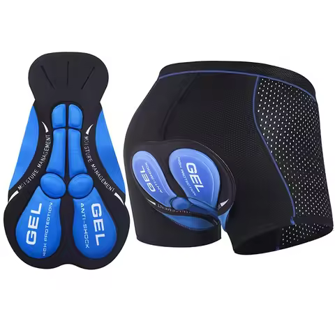 Cycling Shorts Men cycling shorts Breathable Mesh Cycling Underwear 5D Gel Pad Shockproof MTB Bike S