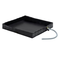 kpuvo-Portable Shower Pan 41x41inch Foldable Shower Base & Basin Floor with Detachable Drain Pipe Id