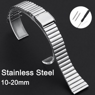 16mm 18mm 20mm Retro Stainless Steel Watch Strap for Casio A158W AQ230 AE1000 F91W 10mm 12mm 14mm Un