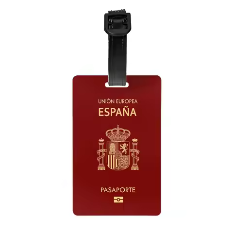 Spain passport Luggage Tags Custom Baggage Tags Privacy Cover ID Label