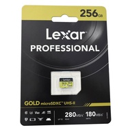 Lexar 256GB Professional GOLD UHS-II microSDXC Memory Card (LMSGOLD256G-BNNNG)
