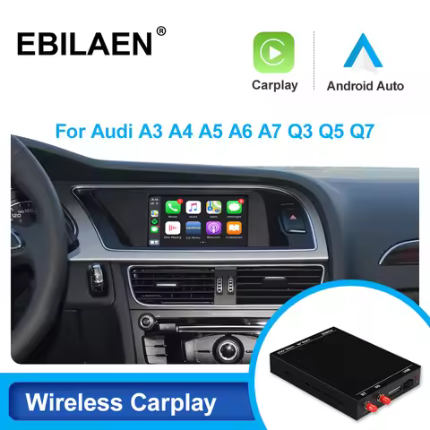 Wireless Carplay Android Auto For A4 A4L A5 S5 A6 A7 Q2 Q3 Q5 Q7 A1 A3 MMI System Mirror Link USB Si
