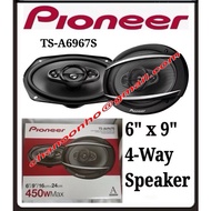 Pioneer TS-A6967S 450W 6x9" 4-Way GRADE A Series Coaxial Car Speakers