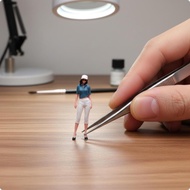 [kwbyle] Female Figurine Fashionable Scale Model Figure Decorative Diorama People for