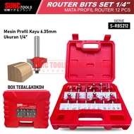 MATA SUNC TOOLS Profile Bit Router Bit Set Trimmer Bit Set Router Bit Set 12pc
