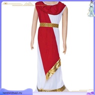 King of Rome Child Mythology Priestess Greek Queen Long Dress for Children Roman Goddess Ancient Eur