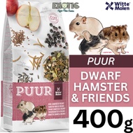 WITTE MOLEN PUUR Makanan Hamster Kerdil / Puur Dwarf Hamster & Friends Hamster Food - 400g