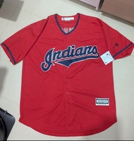 MLB Cleveland Indians 棒球衣 波衫