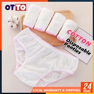 [READY STOCK] Seluar Dalam Pakai Buang Wanita / Disposable Panties Cotton Maternity Travel Panty Und