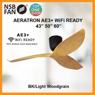 NSB FAN AERATRON AE3+/ AE3+ Wifi Ready 43 / 50 / 60 Inches DC MOTOR REMOTE CONTROL CEILING FAN