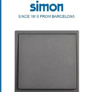 SIMON I7 GREY ENGLISH PUSH BUTTON SWITCH SINGLE MOMENTARY SWITCH/