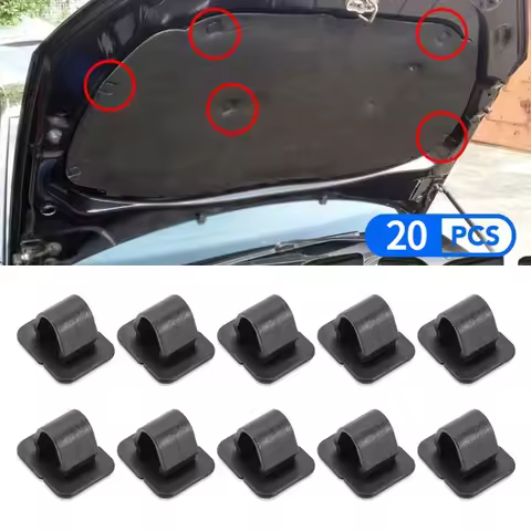 20Pcs For VW Golf 4 5 6 Tiguan 5N Sharan 7N Octavia 1Z A6 C6 A3 Engine Hood Retainer Clips Sound Ins