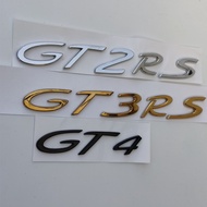 New Style Porsche GT4 Car Logo GT2GT3RS Rear Tail English 911 Car Logo Modified Caman GT4RS Letter L