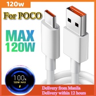 for Xiaomi 120W 6A Type C Fast Turbo Charge Cable For Xiaomi 17 15 14 12 11 10 9 Redmi Note 14 13 12