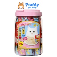 [Hộp 50 tuýp] Súp Thưởng Mèo Ciao Churu Mix Nhiều Vị