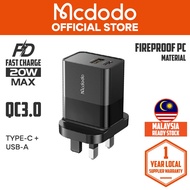 Mcdodo CH130 Hydrogen Series 20W PD+QC Wall Charger (UK Plug)