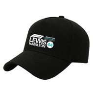 [ADA stock] Duckbill Hat for AMG Mercedes F1 Black No. 44 Custom, Outdoor Cycling Baseball Cap F1 Pr