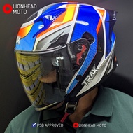 TRAX MOTORCYCLE HELMET TZ301 PSB APPROVED