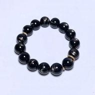 招財轉運 天然礦石 頂級 金運石 12 mm 手鍊