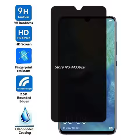 2.5D Privacy Tempered Glass For Huawei Mate 20 X Anti Spy Protective Film For Huawei Mate 20 20X Ant